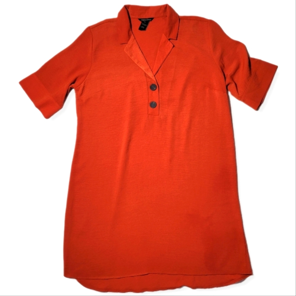 Millenium orange shirt-dress